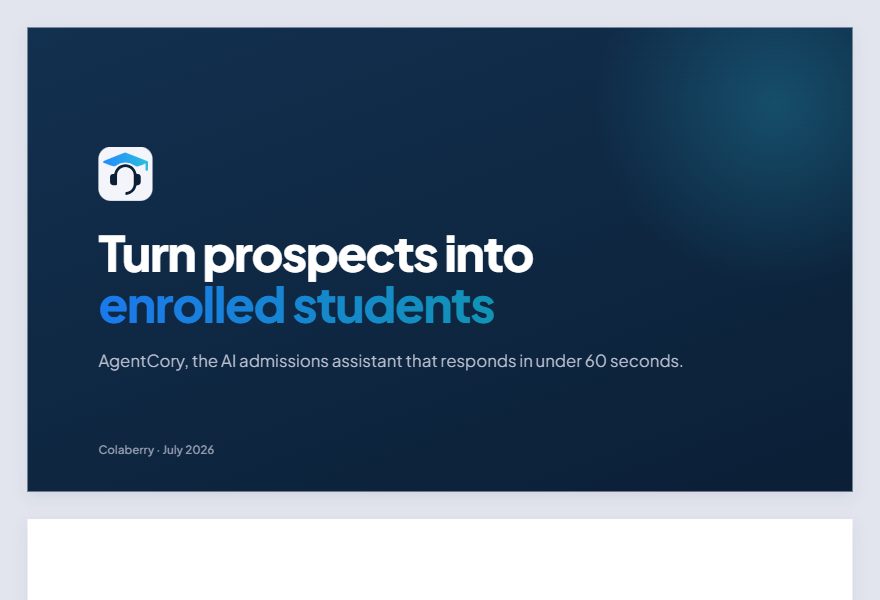 Pitch deck template: navy title slide